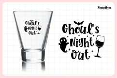 Funny Halloween Shot Glass Quote SVG | Ghouls Night Out Product Image 3