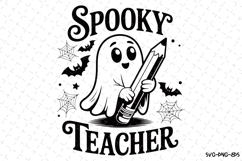 Spooky Teacher Svg | Halloween Svg | Svg Cut Files Product Image 1