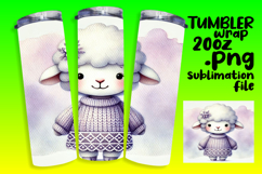 SOPHISTICATED 20oz Tumbler PNG , Cute Animals Product Image 1