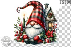 Christmas Gnome Sublimation - Clipart PNG Design Product Image 1