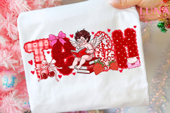 Preppy Teacher Valentine Png Bundle, Coquette Teach Png Product Image 4