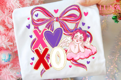 Cupid XOXO Valentine Png, Preppy Valentines Day Png Product Image 1