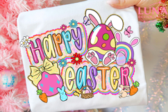 Brushstroke Happy Easter png, Coquette carrot png Product Image 2