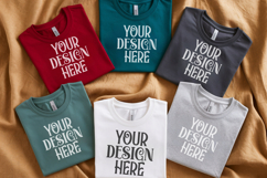 Christmas Family Matching Group Flat Lay T-Shirt Mockups Product Image 1