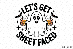 Let's get sheet faced Svg | Halloween Svg | Svg Cut Files Product Image 1