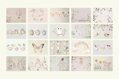 Vintage Pink Prints Nursery Wall Art Cute Pastel Girl Room Product Image 4