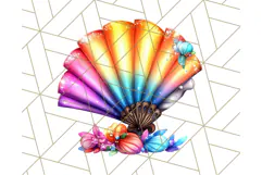 Chibi Summer Girls Clipart PNG, Bright Kawaii Summer Art Product Image 2