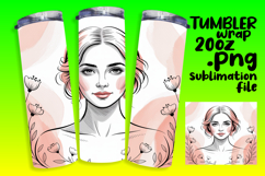 DYNAMIC 20oz Tumbler Artwork , Beauty Woman Product Image 1