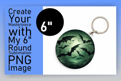 Unique Circle PNG Car Coaster Design , Horror Halloween Product Image 1
