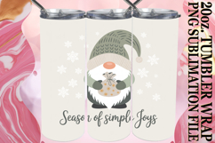 WHIMSICAL MOMENTS 20oz TUMBLER WRAP, Holiday Gnome Product Image 1