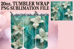 Sublimation Blossom Bliss Tumbler Wrap Design Spring 20oz Product Image 1