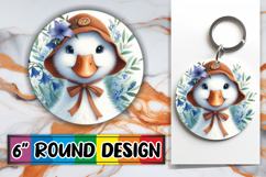 Bright Ornaments Circle Sublimation, Goose Product Image 1