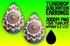 Creative Teardrop Design for Sublimation , Mandala Product Image 1