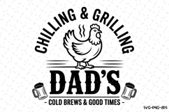 chilling &amp; Grilling Dad&#039;s svg | Father&#039;s day Svg | Svg Files Product Image 1
