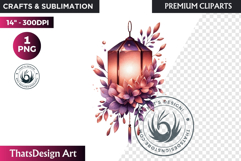 Romantic Flower clipart Rose gold Valentine floral PNG Product Image 1