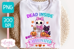 Dead Inside shirt PNG, Cute Halloween Sublimation Design Product Image 4