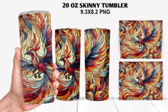 Skinny Tumbler 20oz Wrap Design, Valentine Tumbler PNG Product Image 1