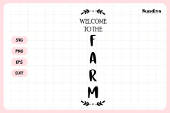 Porch Sign Saying SVG | Welcome To The Farm Product Image 3