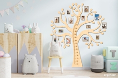 Family Tree Height Chart Bundle | Laser Cut | Glowforge Product Image 17