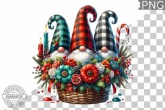 Christmas Gnome Sublimation - Clipart PNG Design Product Image 1
