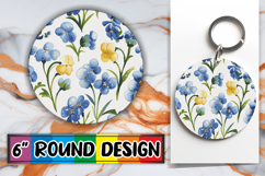 Timeless Sublimation Circle, Flower Pattern Product Image 1