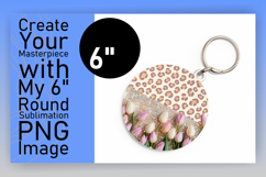 Cute Round Design Coaster PNG , Leopard Print Product Image 1