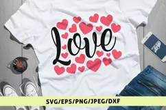 Love Svg - Valentine SVG EPS DXF PNG Cutting File Product Image 1