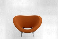 Isometric Arm Chair 3D isolated render Product Image 1