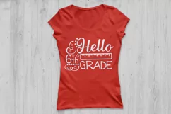 Hello Sixth Grade svg, Sixth grade svg, Back to school svg. Product Image 2