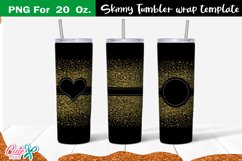 Monograms frame 20 Oz. Skinny Tumbler sublimation wrap Product Image 1