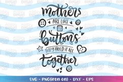 Mom-mothers are like buttons svg Product Image 1