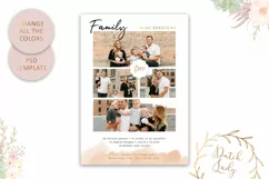 PSD Family Photo Session Card Template - Design #45 Product Image 4