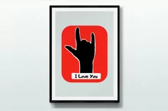 I love you t-shirt svg print. Product Image 1
