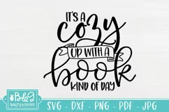 Book Lover Saying SVG | Cozy Up With A Book Kind of Day Product Image 2