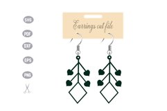 Earrings Template SVG Design Product Image 1