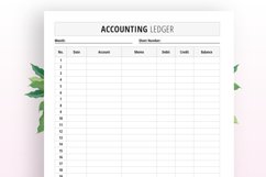 Accounting Ledger Book - KDP Interior Product Image 4