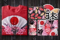 Asian girls and hand fans Product Image 4