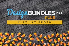 Candy Corn Halloween Flat Lay Photo Product Image 1