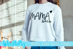 Mama Bear Svg Momma Bear Mom Svg Mama Svg Mothers Day Svg Product Image 1