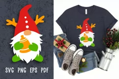 Gnome svg cut files Christmas gnomes png Christmas svg files Product Image 1