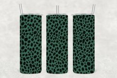 Teal Leopard Texture Tumbler Wrap Sublimation Product Image 1