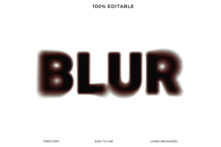 Editable Blur Text Effect Graphic Product Image 1