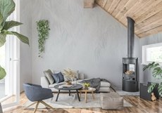 Wall mockup - Wallpaper mockup - Living room scene Product Image 2