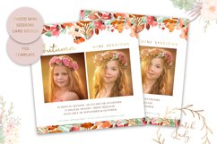 PSD Photo Mini Session Card Autumn &amp; Fall Template - #46 Product Image 1