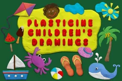 Children's plasticine drawings on the theme of summer Product Image 1