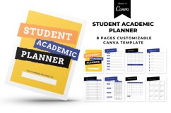 STUDENT ACADEMIC PLANNER CUSTOMIZABLE CANVA TEMPLATE Product Image 1