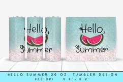 Watermelon Summer Skinny Tumbler Wrap 20 oz Product Image 1