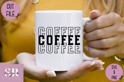 Coffee stacked word| vinyl cutting | caffeinated svg Product Image 4