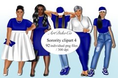 Sisterhood clipart,Sorority clipart, Afro girls clipart Product Image 1