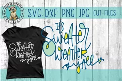 It's Sweater Weather Y'all Hand lettered - SVG Cut File Product Image 1